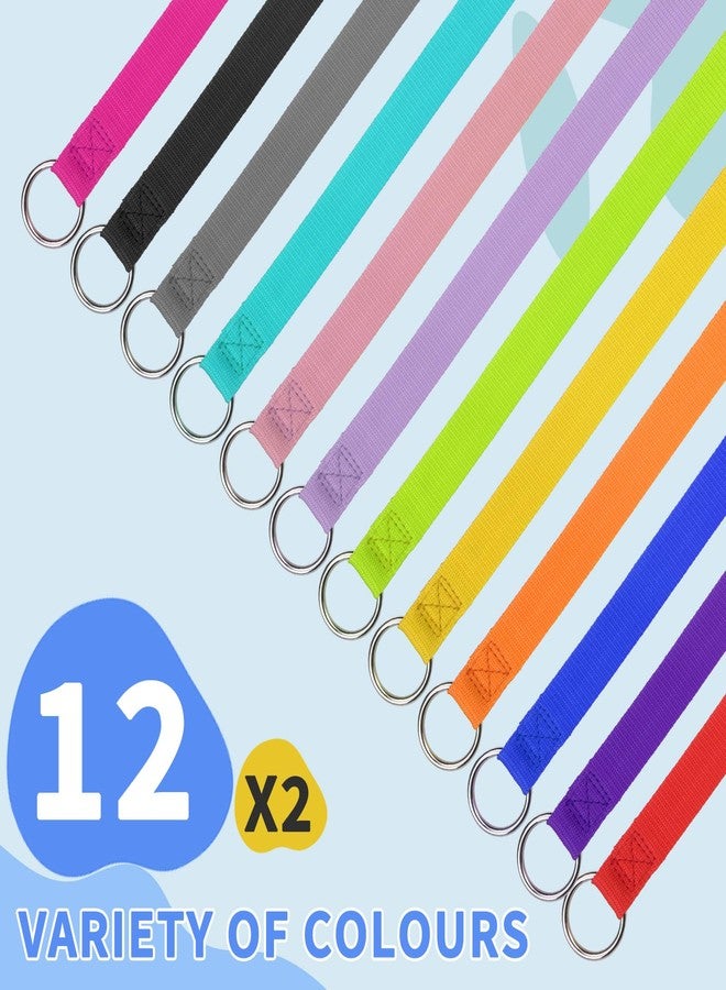 HOMIMP Slip Lead Dog Leash 6 FT- 24 PCS Bulk Colors Kennel Control Leashes for Small Medium Large Dogs Puppy Animal Rescue, Grooming - Heavy Duty Strong Nylon 6 Foot Long for Shelter, Vet, Training - Image 2
